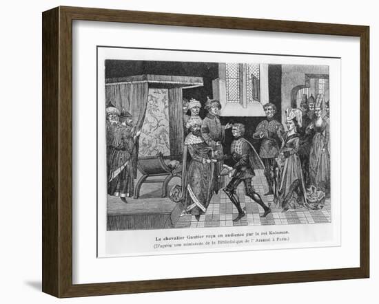 Gautier Received by King Koloman of Hungary-null-Framed Giclee Print
