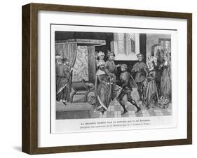 Gautier Received by King Koloman of Hungary-null-Framed Giclee Print
