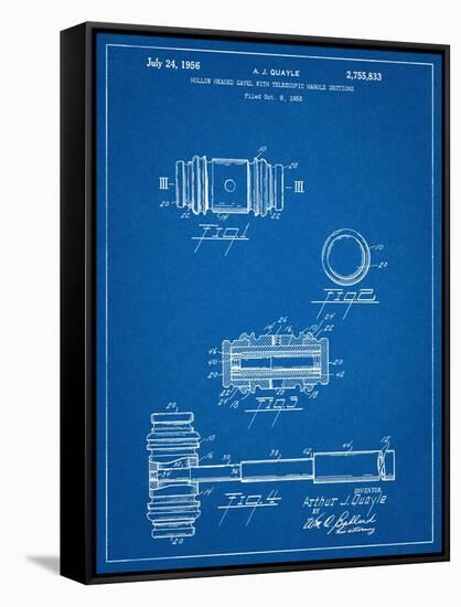 Gavel Patent Office Patent-null-Framed Stretched Canvas