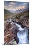 Gavia Pass, Stelvio National Park, Lombardy, Italy. Mountain River at Sunset.-ClickAlps-Mounted Photographic Print