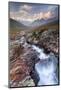 Gavia Pass, Stelvio National Park, Lombardy, Italy. Mountain River at Sunset.-ClickAlps-Mounted Photographic Print