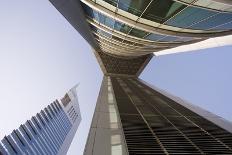 Low View of the Emirates Towers, Shiekh Zayad Road, Dubai, United Arab Emirates, Middle East-Gavin Hellier-Photographic Print