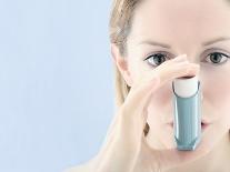 Asthma Inhaler Use-Gavin Kingcome-Photographic Print