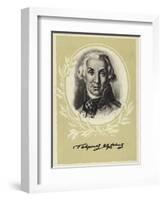 Gavrila Derzhavin, Russian Poet and Statesman-Vladimir Lukich Borovikovsky-Framed Giclee Print