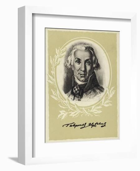 Gavrila Derzhavin, Russian Poet and Statesman-Vladimir Lukich Borovikovsky-Framed Giclee Print