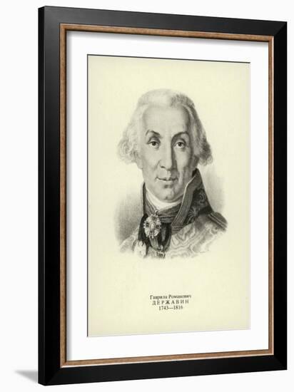 Gavrila Derzhavin, Russian Poet and Statesman-Vladimir Lukich Borovikovsky-Framed Giclee Print