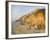 Gay Head Cliffs at Sunset, Martha's Vineyard, Massachusetts, USA-Walter Bibikow-Framed Photographic Print