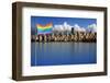 Gay Pride Flag in Beautiful City of Vancouver, Canada.-Hannamariah-Framed Photographic Print