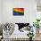 Gay Pride Flag-MSPhotographic-Framed Stretched Canvas displayed on a wall