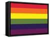 Gay Pride Rainbow Flag Print Poster-null-Framed Stretched Canvas