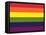 Gay Pride Rainbow Flag Print Poster-null-Framed Stretched Canvas