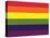 Gay Pride Rainbow Flag Print Poster-null-Stretched Canvas