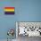 Gay Pride Rainbow Flag Print Poster-null-Poster displayed on a wall