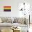 Gay Pride Rainbow Flag-null-Art Print displayed on a wall