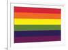 Gay Pride Rainbow Flag-null-Framed Art Print