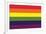 Gay Pride Rainbow Flag-null-Framed Art Print