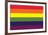 Gay Pride Rainbow Flag-null-Framed Art Print