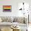 Gay Pride Rainbow Flag-null-Framed Art Print displayed on a wall