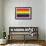 Gay Pride Rainbow Flag-null-Framed Art Print displayed on a wall