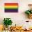 Gay Pride Rainbow Flag-null-Mounted Art Print displayed on a wall