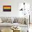 Gay Pride Rainbow Flag-null-Framed Art Print displayed on a wall