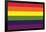 Gay Pride Rainbow Flag-null-Framed Art Print