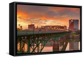 Gay Street Bridge and Tennessee River-Richard Cummins-Framed Stretched Canvas