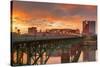 Gay Street Bridge and Tennessee River-Richard Cummins-Stretched Canvas