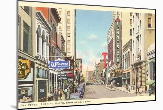 Gay Street, Knoxville, Tennessee-null-Mounted Art Print