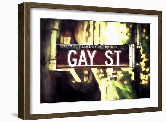 Gay Street-Philippe Hugonnard-Framed Giclee Print