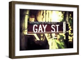Gay Street-Philippe Hugonnard-Framed Giclee Print