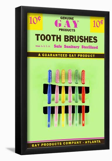 Gay Tooth Brushes-null-Framed Poster