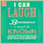 I Can Laugh because I Have known Sadness-GayanB-Framed Stretched Canvas