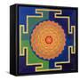 Gayatri Yantra Drawing-null-Framed Stretched Canvas