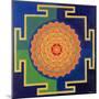 Gayatri Yantra Drawing-null-Mounted Giclee Print