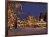 Gazebo and Main Street at Christmas, Leavenworth, Washington, USA-Jamie & Judy Wild-Framed Photographic Print