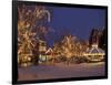 Gazebo and Main Street at Christmas, Leavenworth, Washington, USA-Jamie & Judy Wild-Framed Photographic Print