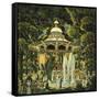 Gazebo in Central Park-Edward Middleton Manigault-Framed Stretched Canvas