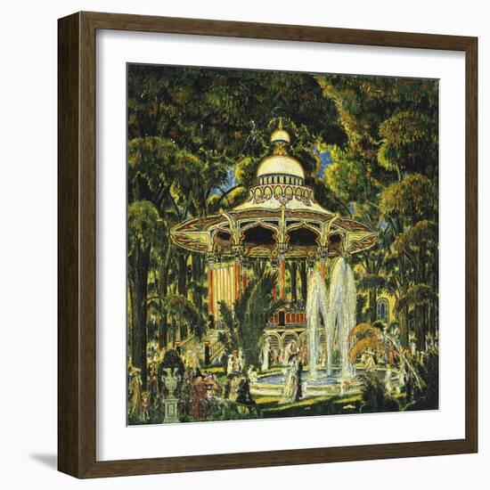 Gazebo in Central Park-Edward Middleton Manigault-Framed Giclee Print