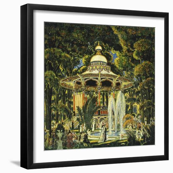 Gazebo in Central Park-Edward Middleton Manigault-Framed Giclee Print