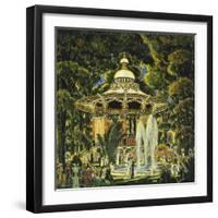 Gazebo in Central Park-Edward Middleton Manigault-Framed Giclee Print