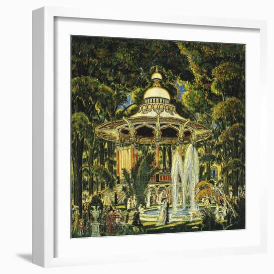 Gazebo in Central Park-Edward Middleton Manigault-Framed Giclee Print