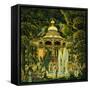 Gazebo on Central Park-Edward Middleton Manigault-Framed Stretched Canvas