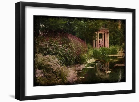 Gazebo on the Pond-Kevin Calaguiro-Framed Art Print