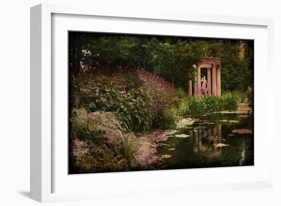 Gazebo on the Pond-Kevin Calaguiro-Framed Art Print