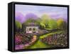 Gazebo Park-Bonnie B. Cook-Framed Stretched Canvas