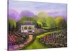 Gazebo Park-Bonnie B. Cook-Stretched Canvas