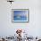 Gazebo Reflecting on Pool with Sea in Background, Long Island, Bahamas-Kent Foster-Framed Photographic Print displayed on a wall