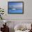 Gazebo Reflecting on Pool with Sea in Background, Long Island, Bahamas-Kent Foster-Framed Photographic Print displayed on a wall