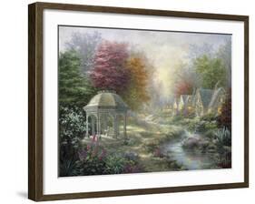 Gazebo Village-Nicky Boehme-Framed Giclee Print